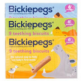 Bickiepegs Natural Baby Teething Biscuits 9 Pack Bickiepegs