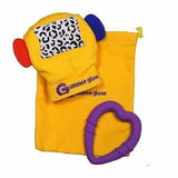 Gummee Glove Chewable Yellow Baby Teething Mitten Silicone Purple Heart Ring Gummee