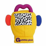 Gummee Glove Chewable Yellow Baby Teething Mitten Silicone Purple Heart Ring Gummee