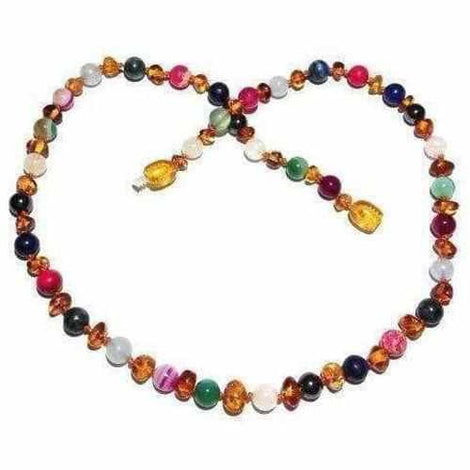 Adult Aida Honey Baltic Amber Gemstones Necklace Love Amber X