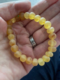 Adult Bees Knees Raw Honey Baltic Amber Stretch Bracelet Love Amber X