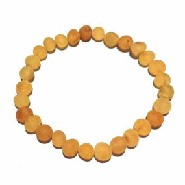 Adult Bees Knees Raw Honey Baltic Amber Stretch Bracelet Love Amber X