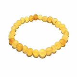 Adult Bees Knees Raw Honey Baltic Amber Stretch Bracelet Love Amber X