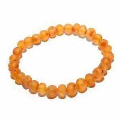 Adult Bees Knees Raw Honey Baltic Amber Stretch Bracelet Love Amber X