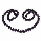 Adult Blackberry Cherry Baltic Amber Amethyst Necklace Love Amber X