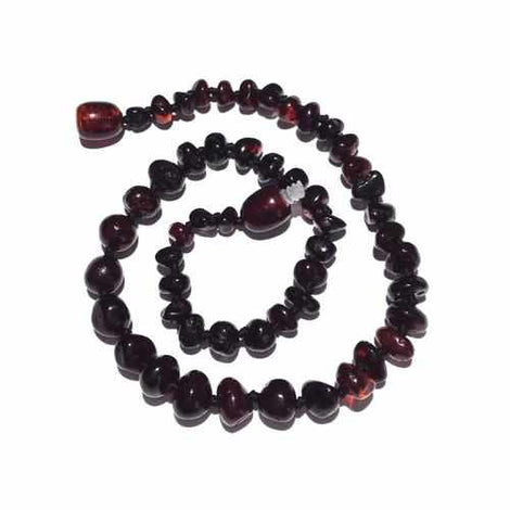 Adult Blackforest Polished Dark Cherry Baltic Amber Anklet Love Amber X