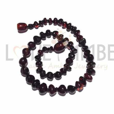 Adult Blackforest Polished Dark Cherry Baltic Amber Bracelet Love Amber X