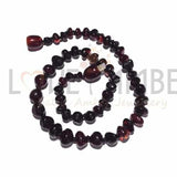Adult Blackforest Polished Dark Cherry Baltic Amber Bracelet Love Amber X