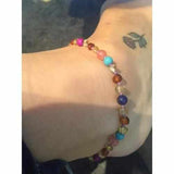 Adult Blossom Honey Baltic Amber Purple Howlite Lapis Lazuli Quartz Anklet Love Amber X