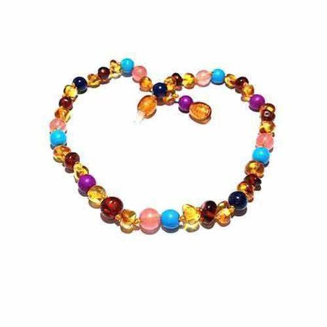 Adult Blossom Honey Baltic Amber Purple Howlite Lapis Lazuli Quartz Bracelet Love Amber X