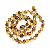 Adult Bramley Polished Green and Honey Baltic Amber Necklace Love Amber X
