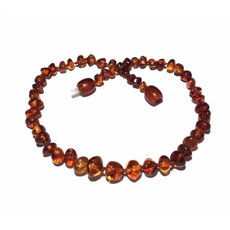 Adult Brandy Snap Cognac Baltic Amber Necklace Love Amber X