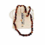 Adult Brandy Snap Cognac Baltic Amber Necklace Love Amber X