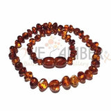 Adult Brandy Snap Cognac Baltic Amber Necklace Love Amber X