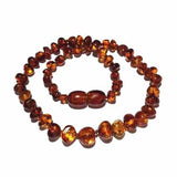 Adult Brandy Snap Cognac Baltic Amber Necklace Love Amber X