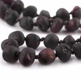 Adult Cherryaid Black Raw Dark Cherry Baltic Amber Anklet Love Amber X