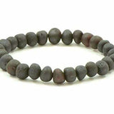 Adult Cherryaid Raw Dark Cherry Baltic Amber Stretch Bracelet Love Amber X