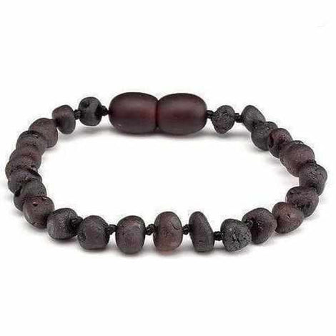 Adult Cherryaid Raw Dark Cherry Black Baltic Amber Bracelet Love Amber X
