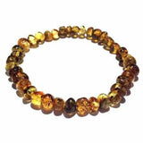 Adult Earthy Rare Green Baltic Amber Stretch Bracelet Love Amber X