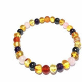 Adult Edrea Gemstones and Honey Baltic Amber Bracelet Love Amber X