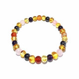 Adult Edrea Gemstones and Honey Baltic Amber Bracelet Love Amber X