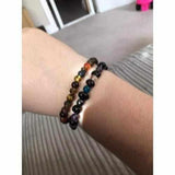 Adult Eros Lava Rock Red Tigers Eye Carnelian Cherry Baltic Amber Bracelet Love Amber X