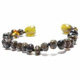 Adult Evergreen Polished Green Baltic Amber Bracelet Love Amber X
