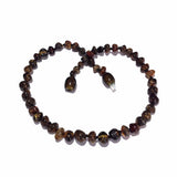 Adult Evergreen Polished Green Baltic Amber Necklace Love Amber X