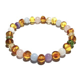 Adult Freya Honey Baltic Amber Gemstone Stretch Bracelet Love Amber X