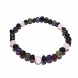 Adult Gaia Cherry Amber Amethyst Rose Quartz Labradorite Stretch Bracelet Love Amber X