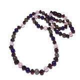 Adult Gaia Cherry Baltic Amber Amethyst Rose Quartz Labradorite Necklace Love Amber X