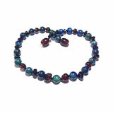 Adult Goddess Cherry Baltic Amber Chrysocolla Bracelet Love Amber X