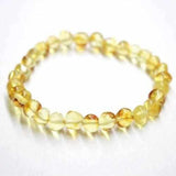 Adult Goldirocks Lemon Baltic Amber Stretch Bracelet Love Amber X