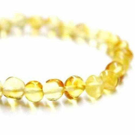 Adult Goldirocks Lemon Baltic Amber Stretch Bracelet Love Amber X