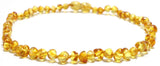 Adult Goldirocks Polished Lemon Baltic Amber Anklet Love Amber X