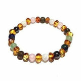 Adult Hesta Gemstones and Honey Baltic Amber Bracelet Love Amber X