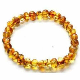 Adult Honeypot Honey Baltic Amber Stretch Bracelet Love Amber X