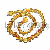 Adult Honeypot Polished Honey Baltic Amber Anklet Love Amber X