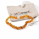 Adult Honeypot Polished Honey Baltic Amber Anklet Love Amber X