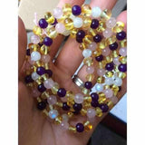 Adult Hormones Tara Moon Baltic Amber Moonstone Amethyst Rose Quartz Stretch Bracelet Love Amber X