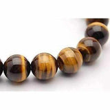 Adult Horus Gemstone and Dark Cherry Baltic Amber Stretch Bracelet Love Amber X