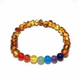 Adult Jellybean Polished Honey Baltic Amber Gemstone Stretch Bracelet Love Amber X