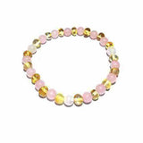 Adult Juna Baltic Amber Moonstone Rose Quartz Stretch Bracelet Love Amber X