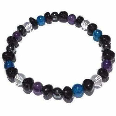 Adult Midnight Edesia Gemstones Cherry Baltic Amber Stretch Bracelet Love Amber X