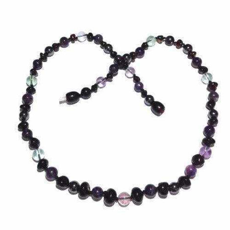 Adult Midnight Eirene Cherry Baltic Amber Gemstones Necklace Love Amber X
