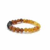 Adult Ombre Raw Rainbow Baltic Amber Stretch Bracelet Love Amber X