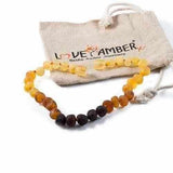 Adult Ombre Raw Rainbow Baltic Amber Bracelet Love Amber X