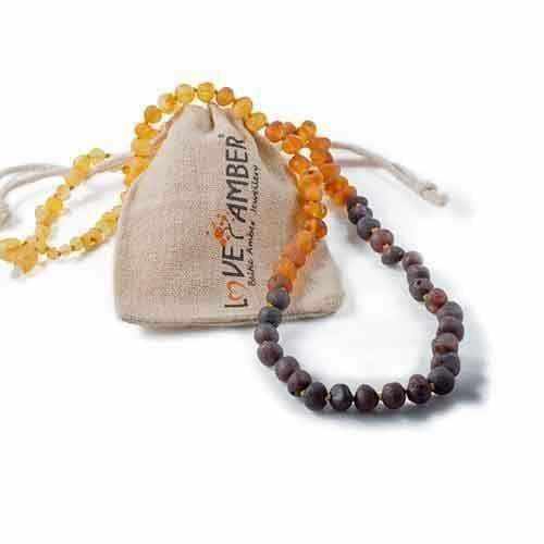 Raw baltic amber necklace for adults top