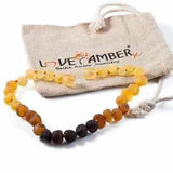 Adult Ombre Raw Unpolished Rainbow Baltic Amber Anklet Love Amber X