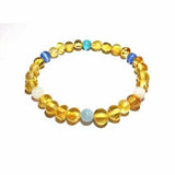 Adult Paradise Moon Honey Baltic Amber Stretch Bracelet Love Amber X